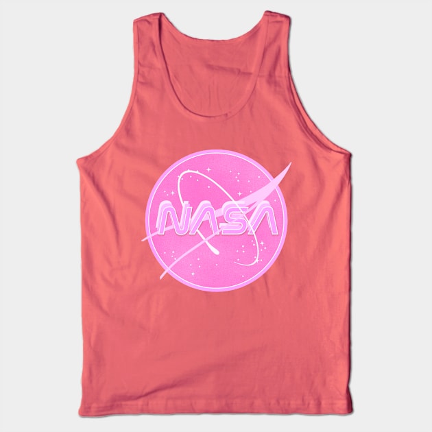 Pink Nasa Tank Top by Emily Zigo